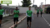 Décrassage et entrainements de l'équipe nationale algérienne, apres Zimbabwe