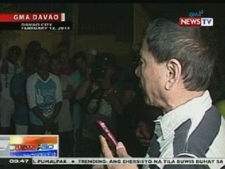 NTG: Mga abusado umanong barker, pinagsabihan ni Davao City Mayor Duterte