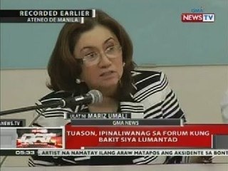QRT: Ruby Tuason, humarap sa isang open discussion na pinangunahan ng Ateneo community