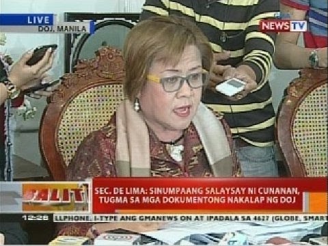 BT: Press conference ng DOJ kaugnay sa pork barrel scam