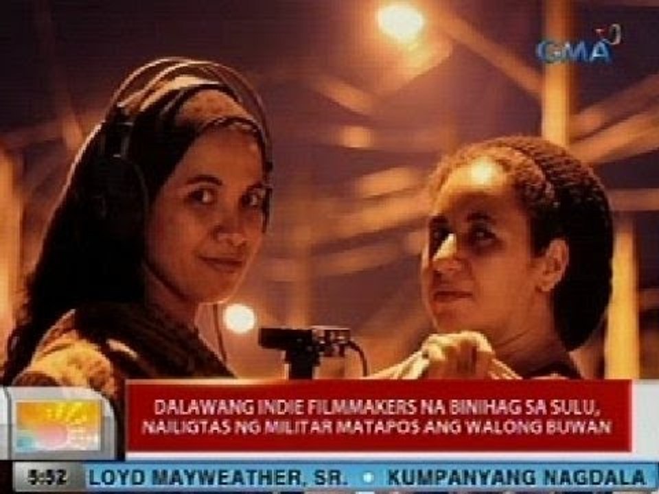 UB: 2 indie filmmakers na binihag sa Sulu, nail...