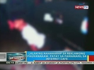 Lalaking nahaharap sa reklamong pagnanakaw, patay sa pamamaril sa internet cafe sa Davao City