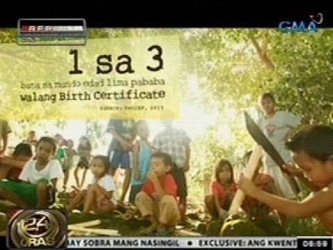 24 Oras: Mahigit 7.5 milyong Pilipino, walang birth certificate