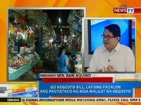 NTG: Go Negosyo Bill, layong padaliin ang pagtatayo ng mga maliliit na negosyo