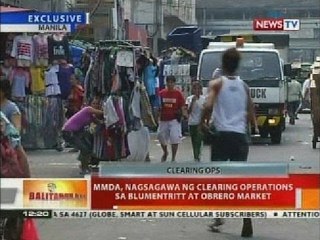 BT: MMDA, nagsagawa ng clearing operations sa Blumentritt at Obrero Market
