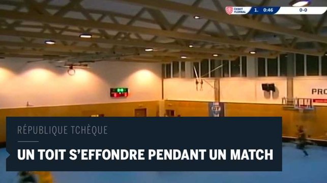 Le toit d'un gymnase s'effondre pendant un match en République tchèque