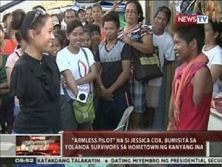 QRT: Jessica Cox, Bumisita sa Yolanda survivors sa hometown ng kanyang ina