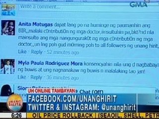 UB: UH Online Tambayan: Pulso ng mga netizen kaugnay ng mga nangungunang balita (March 4, 2014)