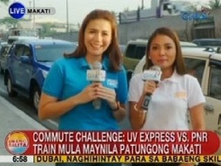UB: Commute challenge: UV Express vs PNR train mula Maynila patungong Makati