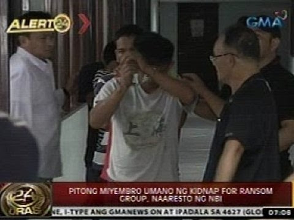 24 Oras: Pitong miyembro umano ng kidnap for ransom group, naaresto ng NBI