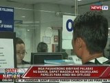 SONA: Offloaded passengers sa NAIA terminal 1, umaabot ng 40 kada araw