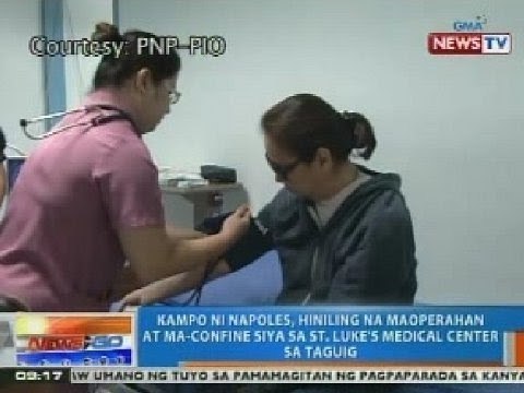 NTG: Napoles, hiniling na maoperahan at ma-confine siya sa St. Lukes Medical Center