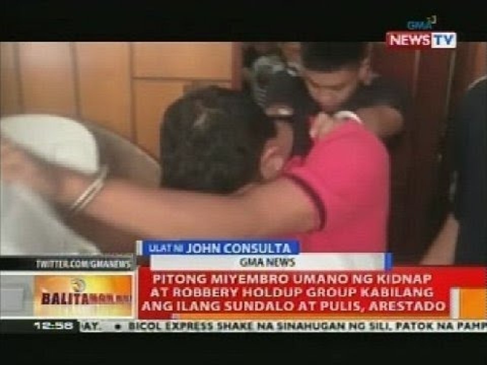 BT: Pitong miyembro umano ng kidnap at robbery holdup group, arestado