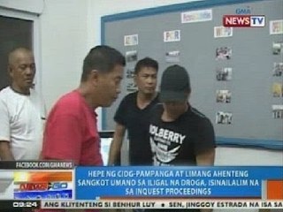 NTG: Hepe ng CIDG-Pampanga at 5 ahenteng sangkot umano sa iligal na droga, isinailalim na sa inquest