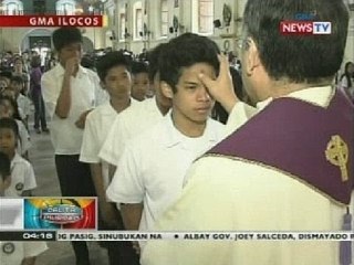 BP: Pagpapalagay ng abo sa noo, nakagawian sa pagsisimula ng Kwaresma