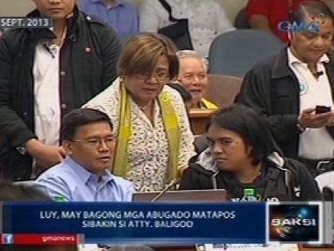 Saksi: Benhur Luy, may bagong mga abugado matapos sibakin si Atty. Levi Baligod