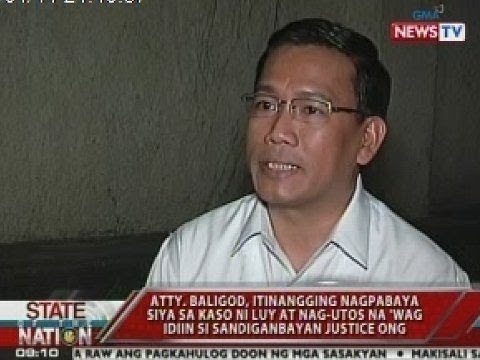 SONA: Atty. Levito Baligod, itinangging nagpabaya siya sa kaso ni Benhur Luy