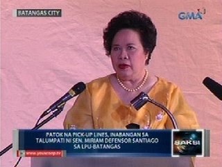 Sen. Miriam Santiago, nanawagang 'wag iboto ang mga pulitikong nasangkot sa pork barrel scam