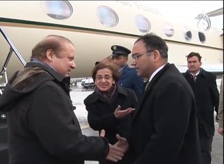 PM Nawaz Sharif arrives in Switzerland to attend World Economic Forum