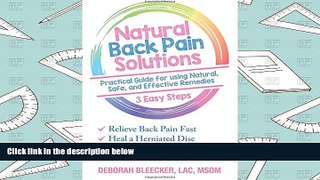 PDF  Natural Back Pain Solutions Deborah Bleecker For Ipad