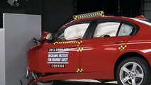 2012 BMW 3 series small overlap IIHS crash test
