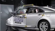 2012 Lexus ES 350 small overlap IIHS crash test