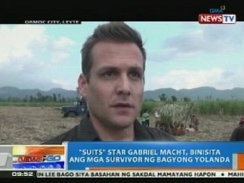 NTG: 'Suits' star Gabriel Macht, binisita ang mga survivor ng Bagyong Yolanda
