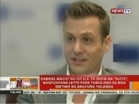 Gabriel Macht ng hit US TV show na Suits Bumisita sa mga nasalanta nang Bagyong Yolanda