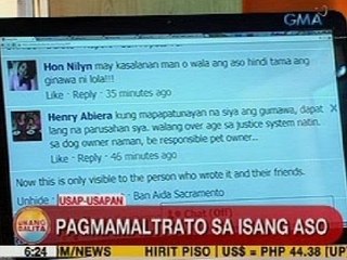 UB: UH Online Tambayan: Pagmamaltrato sa isang aso