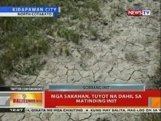 BT: Mga sakahan, tuyot na dahil sa matinding init