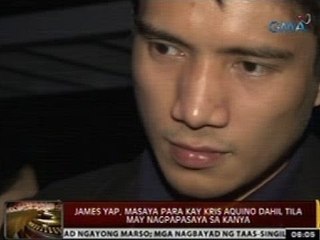 24 Oras: James Yap, masaya para kay Kris Aquino dahil tila may nagpapasaya sa kanya
