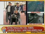 UB: FVR, lumabas sa NAIA 1 nang naka-wheelchair