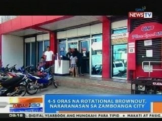 NTG: 4-5 oras na rotational brownout, nararanasan sa Zamboanga City