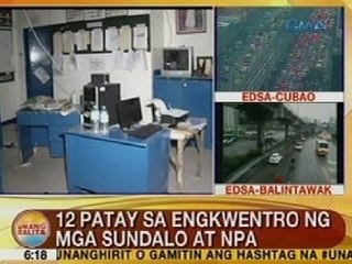 UB: 12 patay sa engkwentro ng mga sundalo at NPA sa Davao del Sur