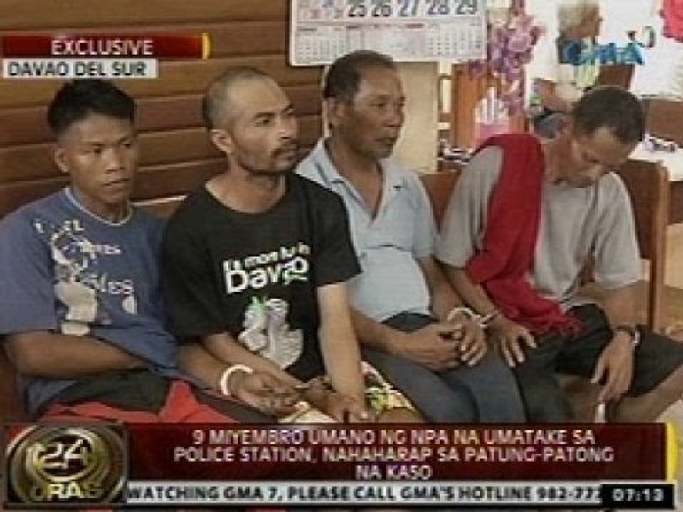 Siyam miyembro umano ng NPA na umatake sa police station, nahaharap sa patung-patong na kaso