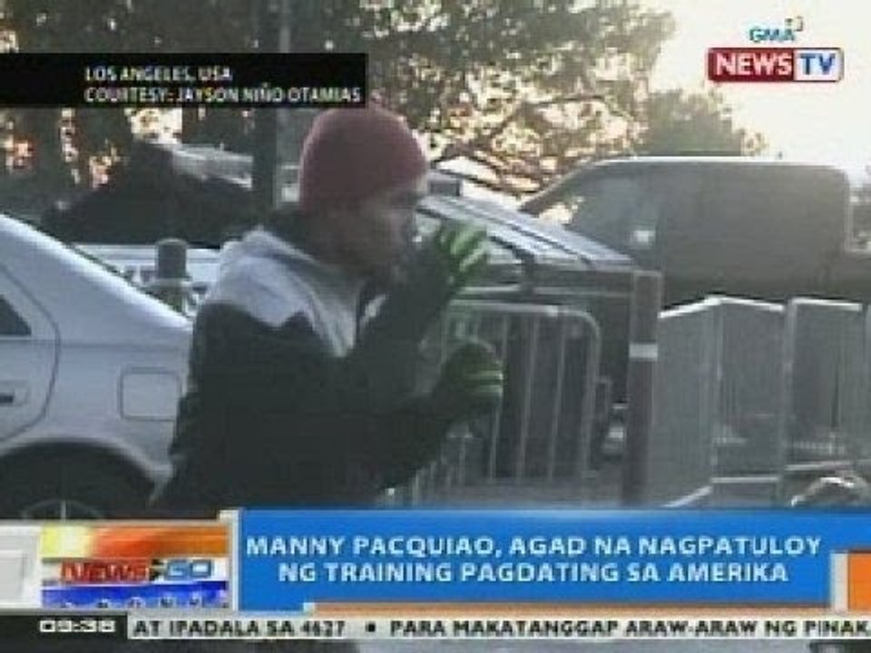 NTG: Pacquiao, agad na nagpatuloy ng training pagdating sa Amerika