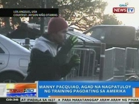 NTG: Pacquiao, agad na nagpatuloy ng training pagdating sa Amerika