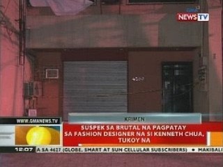 BT: Suspek sa brutal na pagpatay sa fashion designer na si Kenneth Chua, tukoy na