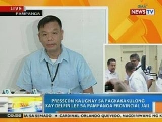 NTG: Presscon kaugnay sa pagkakakulong kay Delfin Lee sa Pampanga Provincial Jail