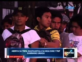 Saksi: Aberya sa tren ng MRT, nagpaantala sa mga early trip