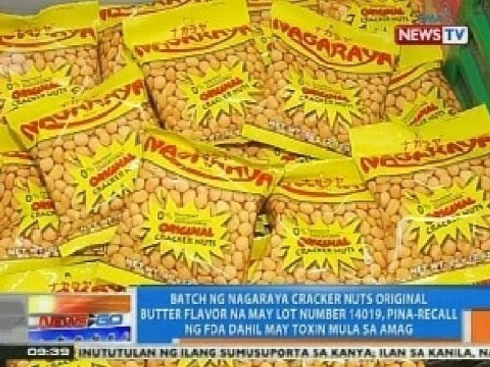 NTG: Isang batch ng Nagaraya Cracker Nuts, pina-recall