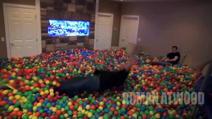 Crazy Plastic ball prank!