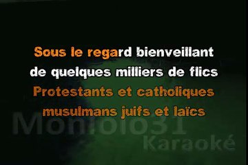 Renaud - J'ai embrassé un flic KARAOKE / INSTRUMENTAL