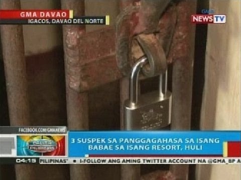 BP: 3 suspek sa panggagahasa sa isang babae sa isang resort sa Davao del Norte, huli