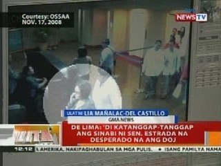 BT: De Lima: 'di katanggap-tanggap ang sinabi ni Sen. Estrada na desperado na ang DOJ