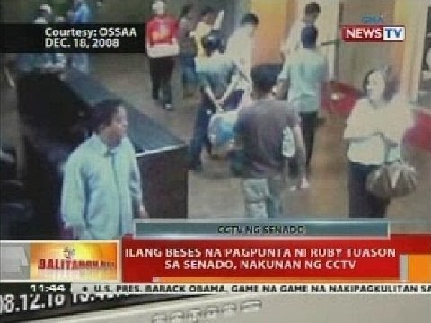 BT: Ilang beses na pagpunta ni Ruby Tuason sa Senado, nakunan ng CCTV