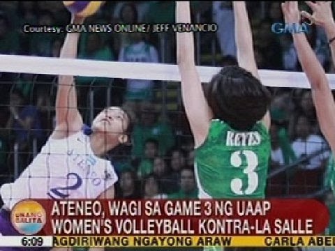 UB: Ateneo, wagi sa game 3 ng UAAP Women's Volleyball vs La Salle