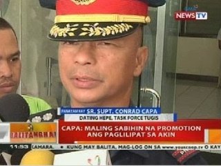 BT: Capa: Maling sabihin na promotion ang paglilipat sa akin