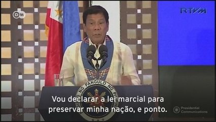 Presidente filipino ameaça decretar lei marcial para combater o tráfico