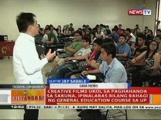 BT: Creative films ukol sa paghahanda sa sakuna, ipinalabas